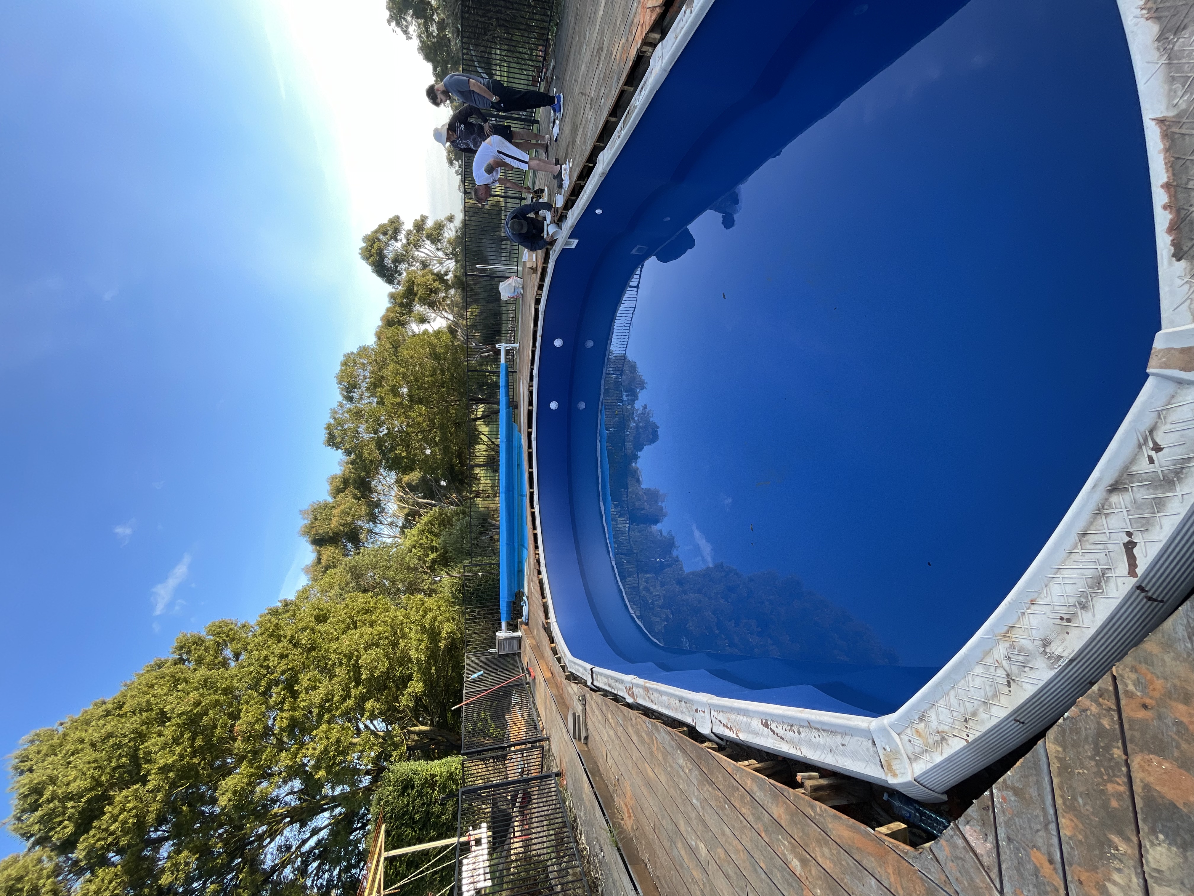 fresh liner installed, capping reinstalled ready for the season of swimming